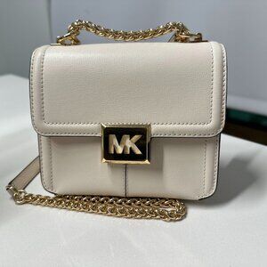 Michael Kors Sonia Small Leather Shoulder Bag - LT Cream